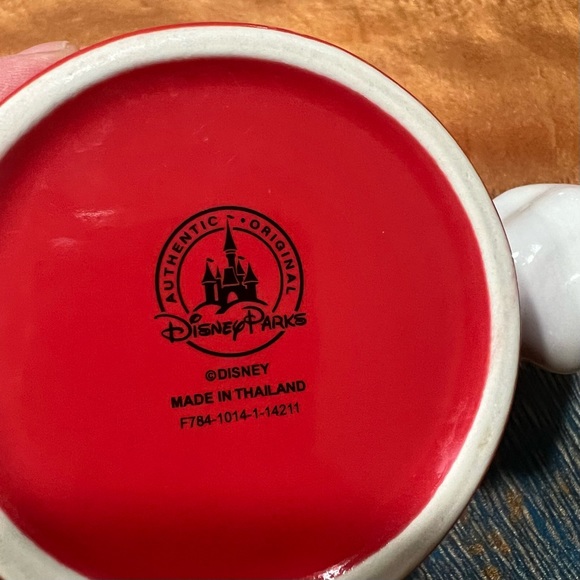 Disney Parks Mickey Mouse 3D handle arm hand pants and graphic black red - Picture 6 of 9